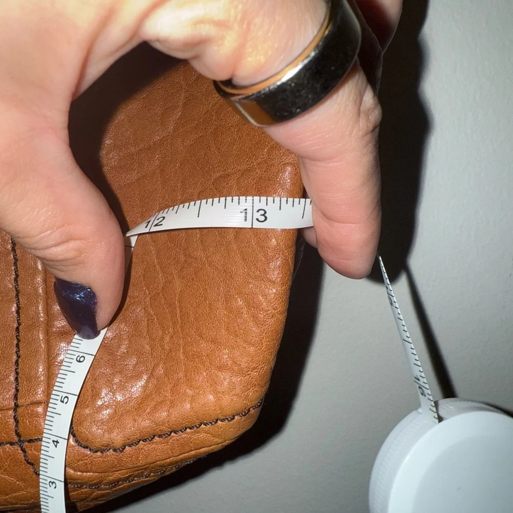 Kate Landry Brown Leather Hobo Bag with Textured Finish - Picture 5 of 12